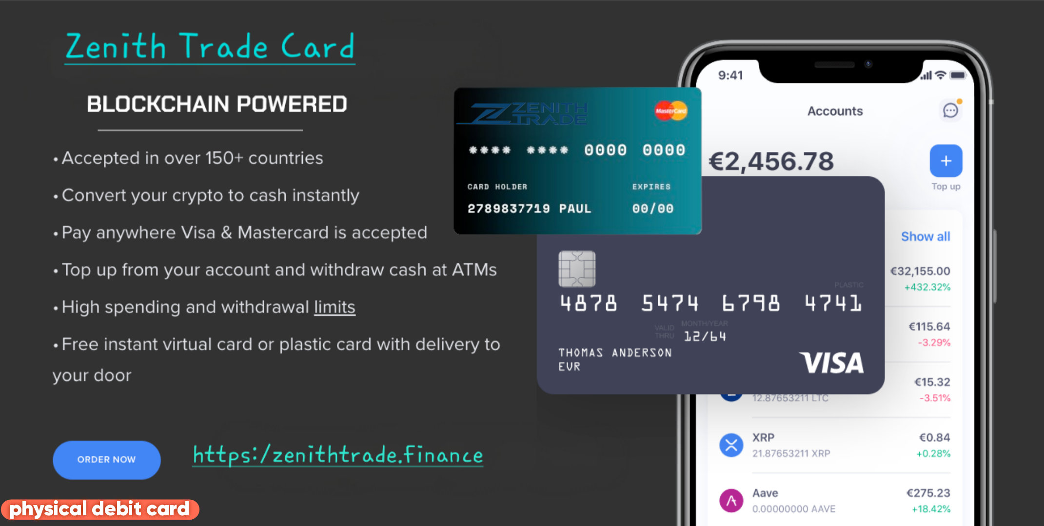 Zenith Trade Debit Card Banner